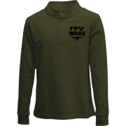 Детский лонгслив поло "FPV Wars"