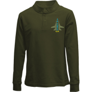 Детский лонгслив поло UA Air Force ART (Вышивка)