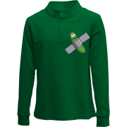 Детский лонгслив поло "Rick & Morty: Pickle Rick"