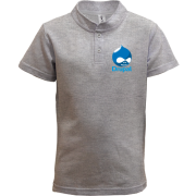 Детская футболка поло с логотипом Drupal