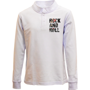 Детский лонгслив поло Rock And Roll (Рок группы)