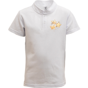Дитяча футболка поло з акварельними зірками
