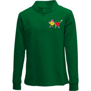 Детский лонгслив поло "Стильные m&m's"