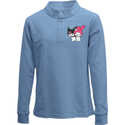 Детский лонгслив поло с Kuromi & My melody