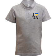 Детская футболка поло "I ♥ UA"