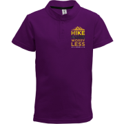 Детская футболка поло Hike more worry less