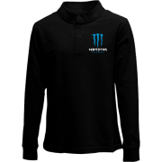 Детский лонгслив поло Monster energy (blue)