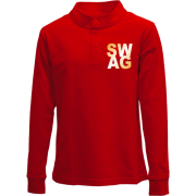 Детский лонгслив поло SW-AG