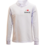 Детский лонгслив поло I love dance