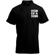 Футболка с воротником стойкой  "System Of A Down"