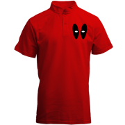 Футболка з коміром стійкою Deadpool (очі)