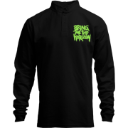 Лонгслив поло со стойкой Bring me the horizon green