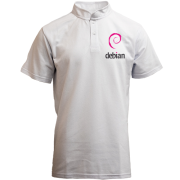 Футболка з коміром стійкою Debian