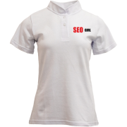 Футболка з коміром стійкою SEO girl