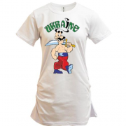 Подовжена футболка Ukraine з козаком