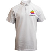 Футболка з коміром стійкою Think different