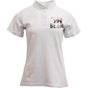 Футболка з коміром стійкою з ведмедицею Mama bear