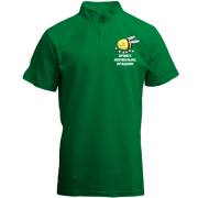 Футболка з коміром стійкою з бджолою Привіт. Нормально. працюю