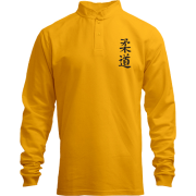 Лонгслів поло зі стійкою з ієрогліфом "дзюдо"