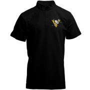 Футболка з коміром стійкою Pittsburgh Penguins (Вишивка)
