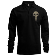 Лонгслив поло Punisher skull multicam