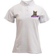 Футболка з коміром стійкою Meow (mini)