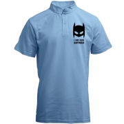 Футболка з коміром стійкою I am her batman