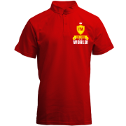 Футболка с воротником стойкой I'm a king of the world