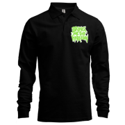 Лонгслив поло Bring me the horizon logo green