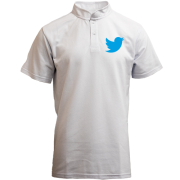 Футболка с воротником стойкой twitter