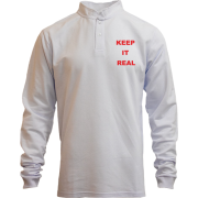 Лонгслив поло со стойкой  Keep It Real