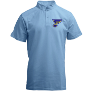 Футболка з коміром стійкою Saint Louis Blues (Вишивка)