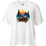 Футболка Oversize Внедорожник в горах