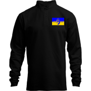 Лонгслив поло со стойкой Слава Украине (с силуэтом казака)
