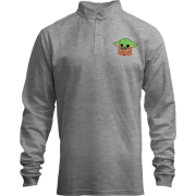 Лонгслив поло со стойкой Baby Yoda.