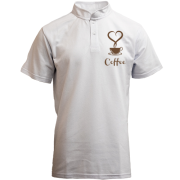 Футболка з коміром стійкою Coffee Love