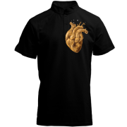 Футболка с воротником стойкой Golden Heart