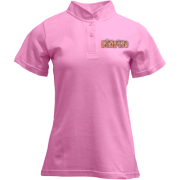 Футболка з коміром стійкою з написом "Кішечка"