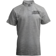 Футболка з коміром стійкою з написом "Якщо щастя не купити за гроші"