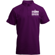 Футболка з коміром стійкою Sysadmin