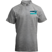 Футболка з коміром стійкою з написом "Я люблю караоке"