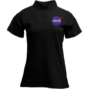 Футболка с воротником стойкой Лиля (NASA Style)