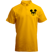 Футболка з коміром стійкою Black Flag Mickey Style