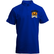 Футболка с воротником стойкой с тыквой Halloween