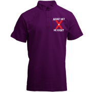 Футболка з коміром стійкою Грошей немає і не буде