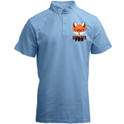 Футболка з коміром стійкою з лисицею Hipster Fox
