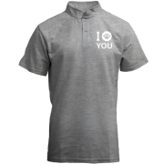 Футболка з коміром стійкою I лапа you