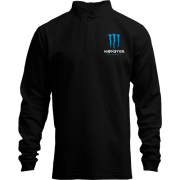 Лонгслив поло со стойкой Monster energy (blue)