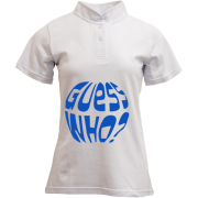 Футболка з коміром стійкою GUESS WHO