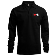 Лонгслив поло I love apple